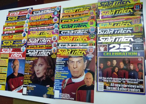 Vintage Star Trek The Next Generation Magazin KOMPLETTE SERIE Ausgaben 1 - 30 Lot