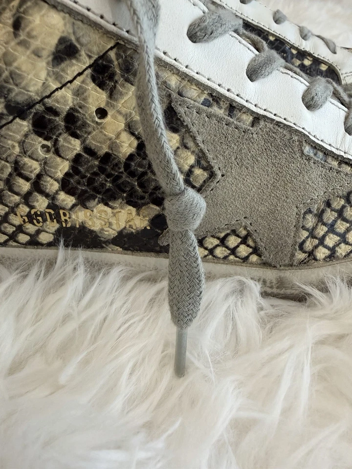 Tênis Golden Goose Superstar "Natural Snake Print" - Tamanho 35 EUA 5 - Imagem 2 de 4