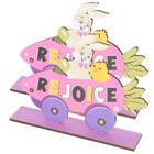  2 Pcs Wooden Letter Ornaments Tabletop Decorations Spring Signs for Home