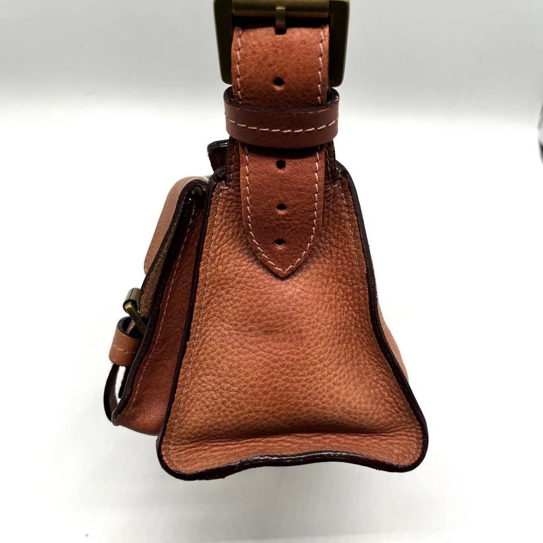MULBERRY Belenheim Shoulder Bag Leather Pink Vintage Archive Y2K Used From Japan image 9