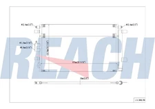 Reach Cooling Aluminum A/C Condenser  Direct Fit