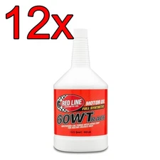 [Case of 12] Red Line Full Synthetic 60WT Drag Race Engine Motor Oil 1 Quart