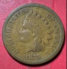 1879 US Indian Head Cent! Lower Mintage! Good! Old US Coin!