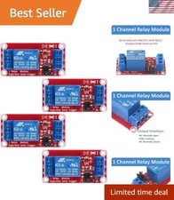 4pcs 1 Channel DC 24V Relay Module with Optocoupler - Safe & Efficient Control