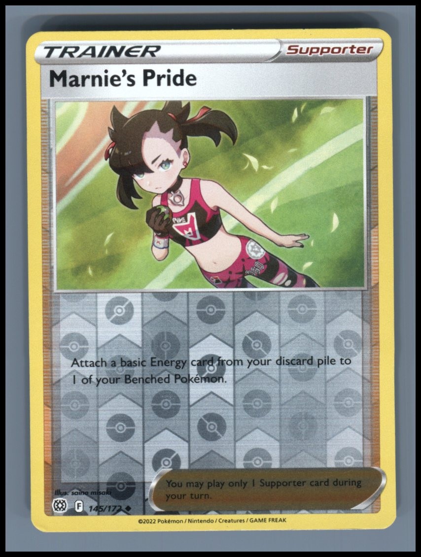 Marnie's Pride 145/172 Uncommon Brilliant Stars Pokemon Reverse Holo LP