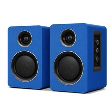 Blue Active Bookshelf Speakers Bluetooth 5.3 3 Inch USB C