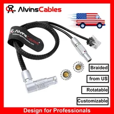 Alvin's Cables Control Cable for ARRI ETH 10 Pin Rotatable Right Angle to RJ45 a