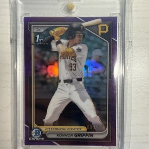 Konnor GRIFFIN 2024 Bowman Chrome Prospect 1st Purple Refractor /250