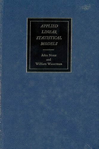 APPLIED LINEAR STATISTICAL MODELS;: REGRESSION, ANALYSIS By John Neter **Mint** - Picture 1 of 1