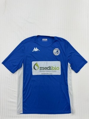 Kappa Mens Football Shirt Blue Breathable Regular Fit Size L