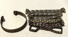 7 Magnetic Health Bracelet Lot Women Men Copper and Various Metals SEE PHOTOS!