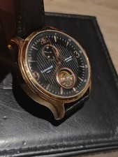 Thomas Earnshaw Men's Automatic 8023 Watch Flinders Rose Gold Tone Skeleton