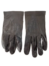 BEMBERG MENS SZ LRG BRN LEATHER DRESS GLOVES HAND STITCHED WPL 9093 MADE ITALY