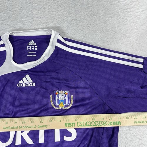 Maglia calcio Anderlecht Belgio Adidas maglia calcio #9 2006-2008 Fortis - Foto 7 di 12