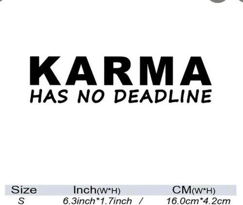 Karma Auto Autoaufkleber lustig Aufkleber Fensteraufkleber Karma Laptop Vinyl - Bild 2 von 3