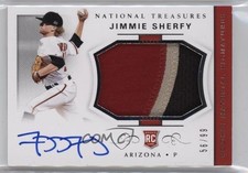 2018 Panini National Treasures 56/99 Jimmie Sherfy #47 Auto 07rd