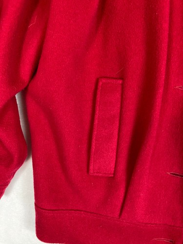 Vintage Saxton Hall Women's Wool Red Coat Made in USA XL - Picture 6 of 7