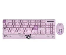 Sanrio Kuromi Palm Rest Wireless Keyboard Mouse Combo Set