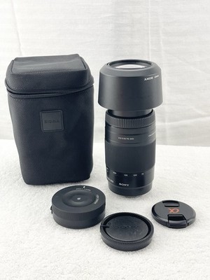 Sony N50 SAL 75300 Camera Lens W/Carry Bag 4.5-5.6/75-300 Good Condition - Caps
