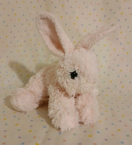 Aurora Pastel Pink Bunny Rabbit Bitty Stuffed Animal Beanbag Plush 5" READ - Picture 1 of 7