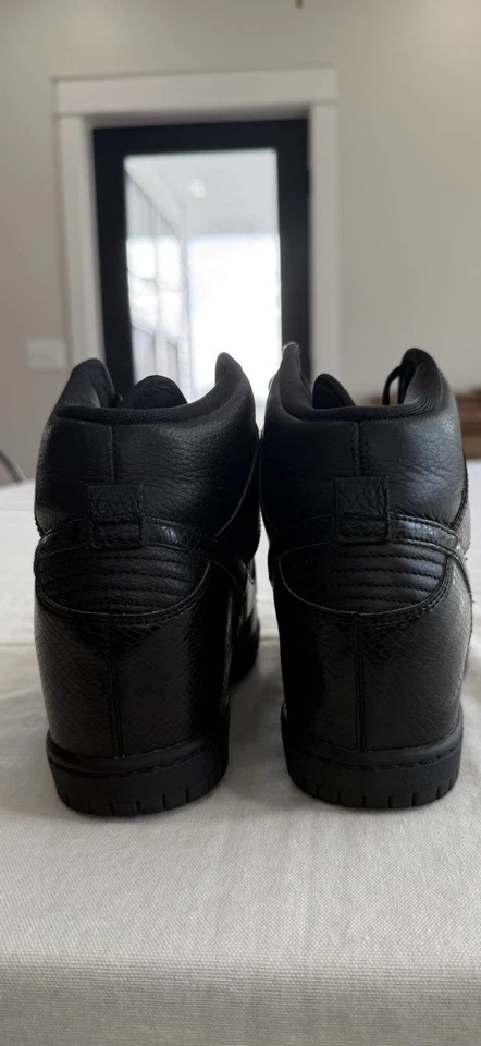 Nike Dunk Sky High Cuña Oculta Talla 10 Mujer’s Negro Serpiente Foto 3 de 4
