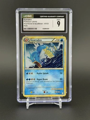 CGC 9 MINT Gyarados 2010 HeartGold & SoulSilver 4/123 Holo Pokemon Card