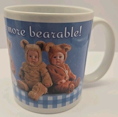 Anne Geddes Teddy Bears Picnic Coffee Mug 2016 Baby Bear Ceramic Cup Bear Hugs