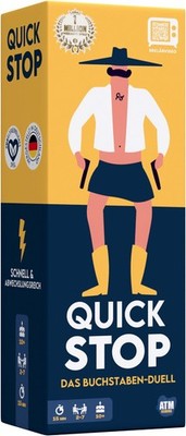ATM Gaming Quickstop Das Buchstaben-Duell Kartenspiel 2 bis 7 Spieler 