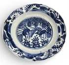 Kraak Ming dynasty Wanli pair of deer motif porcelain plate late 17th century