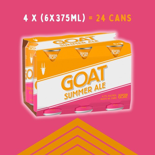 Mountain Goat Summer Ale Beer 24 x 375mL Cans - Picture 2 of 5