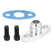 Car An10 Turbo Oil Return Drain Flange Gasket Adapter Kit Aluminum Alloy