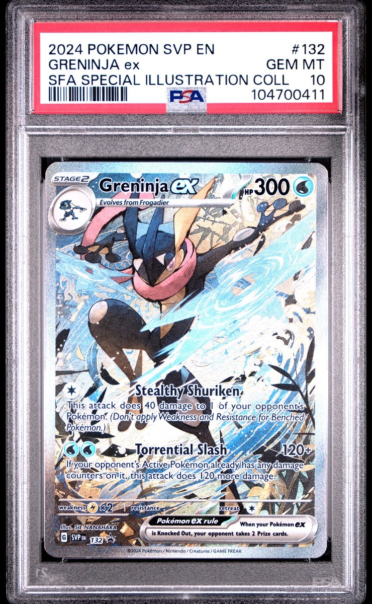 2024 POKEMON SVP EN-SV BLACK STAR PROMO #132 GRENINJA EX PSA 2024 POKEMON SVP EN-SV BLACK STAR PROMO #132 GRENINJA EX PSA