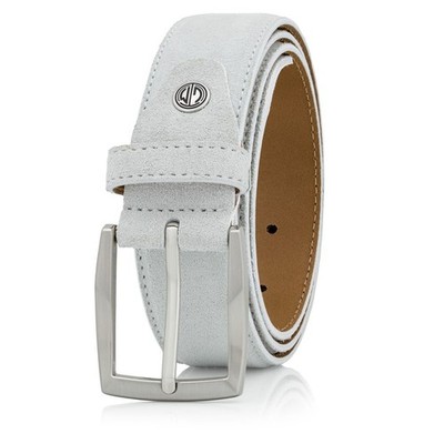 LINDENMANN Herren Gürtel aus Veloursleder Elfenbein 35 mm