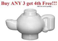 ☀️NEW Lego Minifigure, Utensil White Teapot