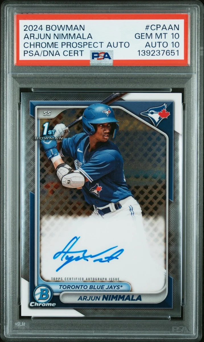 Bowman Toronto Blue Jays Baseball Autographed Sports Trading Cards