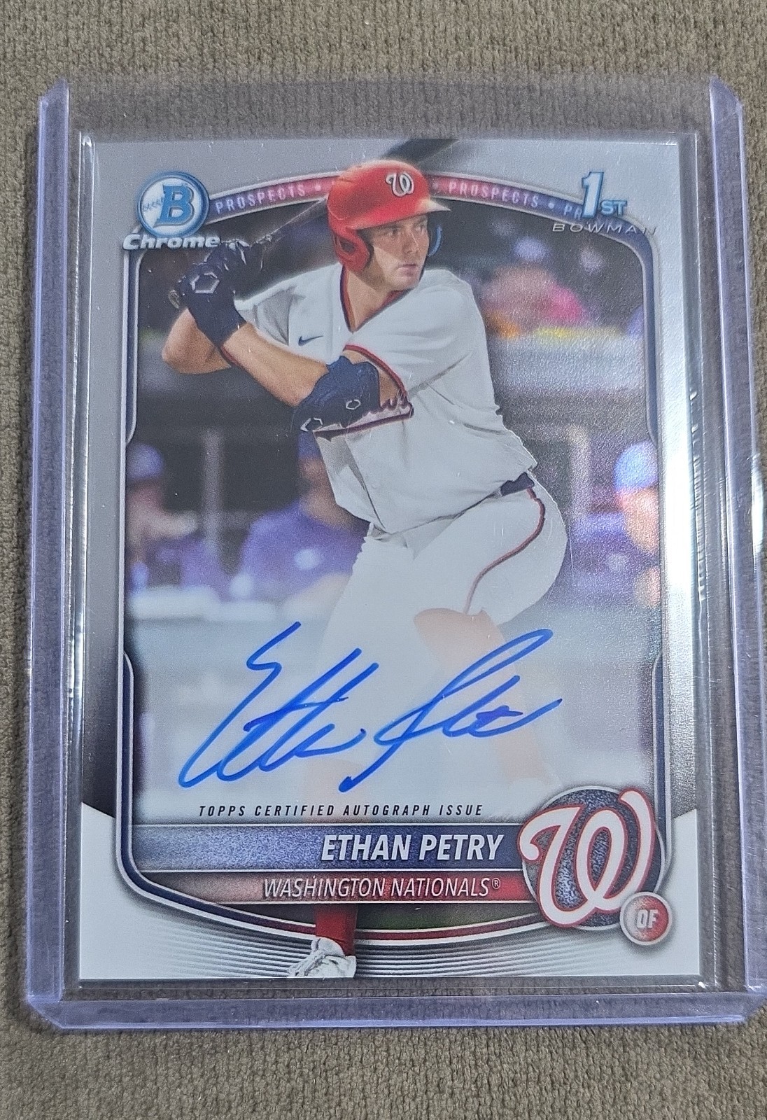 2025 Bowman Draft - Chrome Prospect Autographs Ethan Petry #CPA-EP (AU, RC)