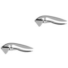 2 stücke Edelstahl Knoblauchpresse Praktische Knoblauch-Squeezer Küchenwerkzeug