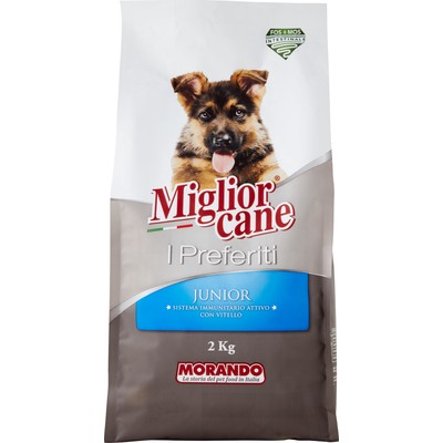 MIGLIOR CANE 9 CONFEZIONI - CROCCHETTE I PREFERITI JUNIOR VITELLO KG.1,5.