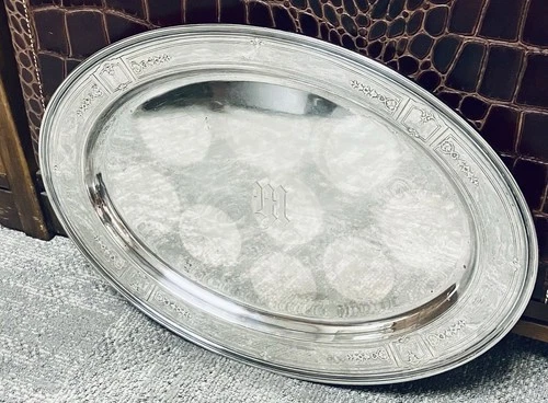 Gorham Sterling Princess Patricia 18” Platter 1,228 Grams