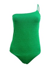 Good American Women's Sparkle One-Piece Swimsuit 1/S, Summer Green 19660340029