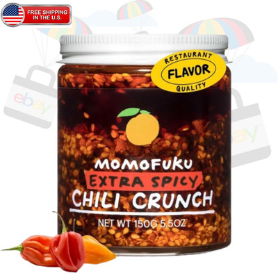 Momofuku Extra Spicy Chili Crunch Oil 5.5oz David Chang Crunchy Garlic Vegan