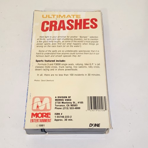 1983 The Accident VHS Cal Vista Video & 1991 Ultimate Crashes VHS - Picture 7 of 9