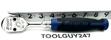 SNAP ON TOOLS USA  3/8" Dr 100 T PWR BLUE Soft Grip Fixed Head Ratchet FH100 MB