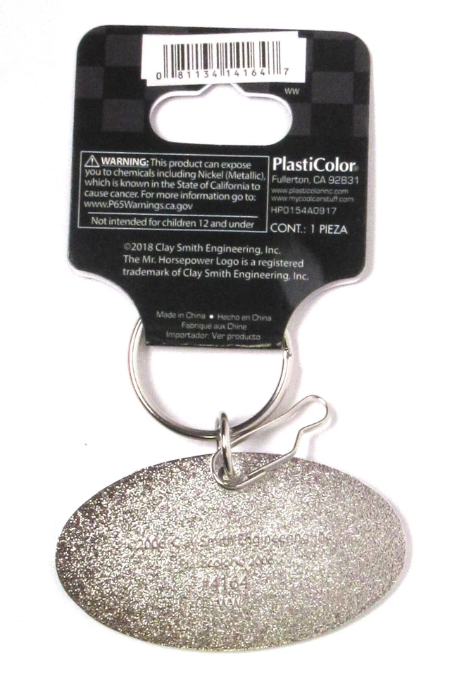 MR. HORSEPOWER Arcilla Cuadros Bandera Llavero Anillo PlastiColor #4164 >NUEVO< Foto 2 de 2