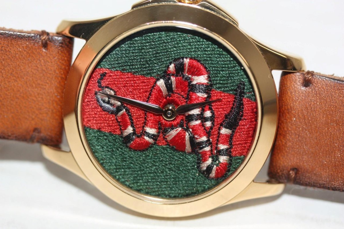 Gucci Le Marche Des Merveilles Signature Web King Snake Dial Watch
