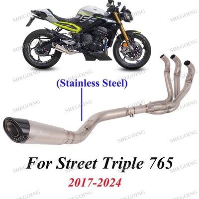 For Triumph Street Triple 765 S/R /RS 17-24 Full Exhaust System Connect Original