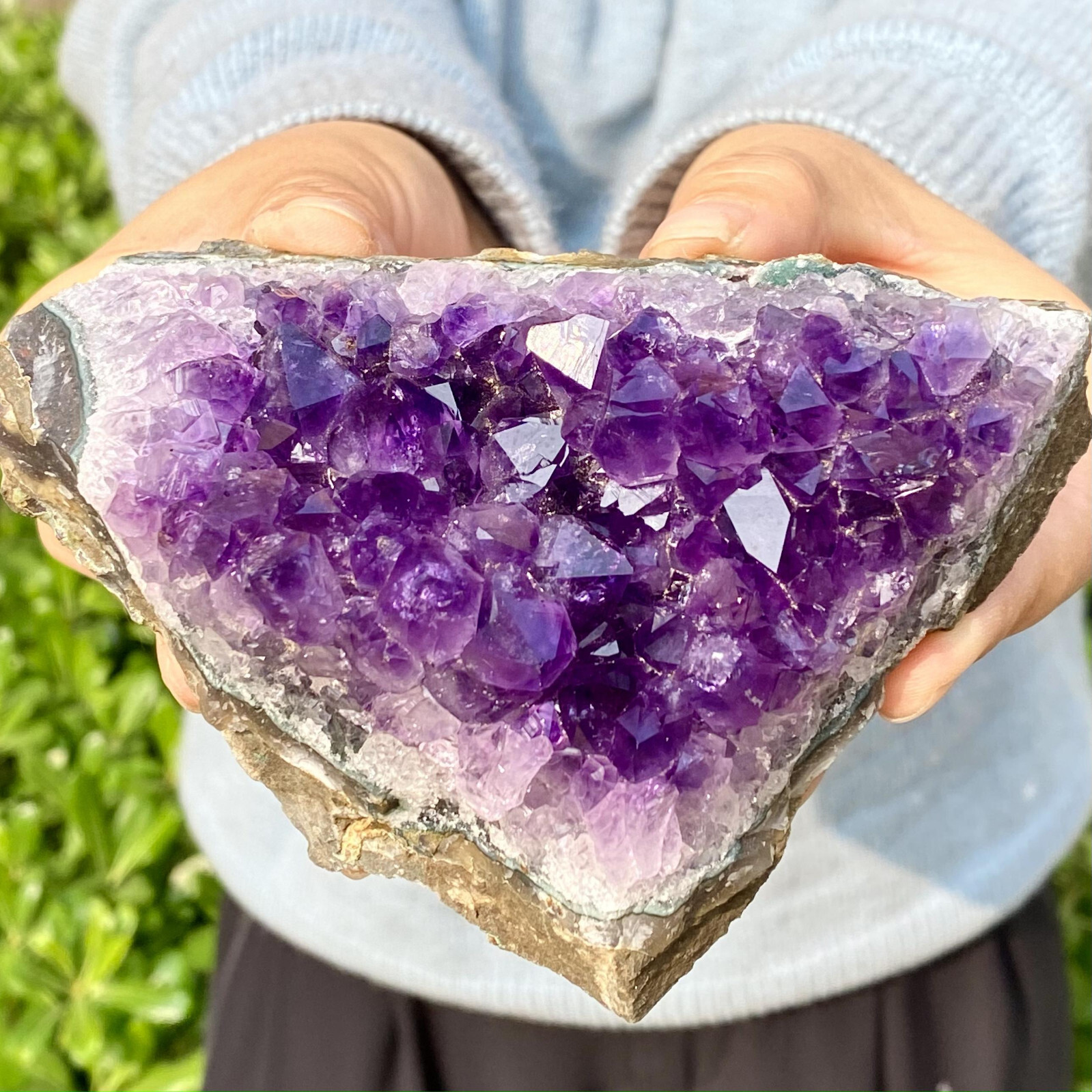 1.16LB Natural Uruguayan Amethyst Quartz CaveGeode Crystal eBay