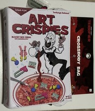 Terrifier Art The Clown Crossbody Bag Art Crispies Spirit Halloween 2024