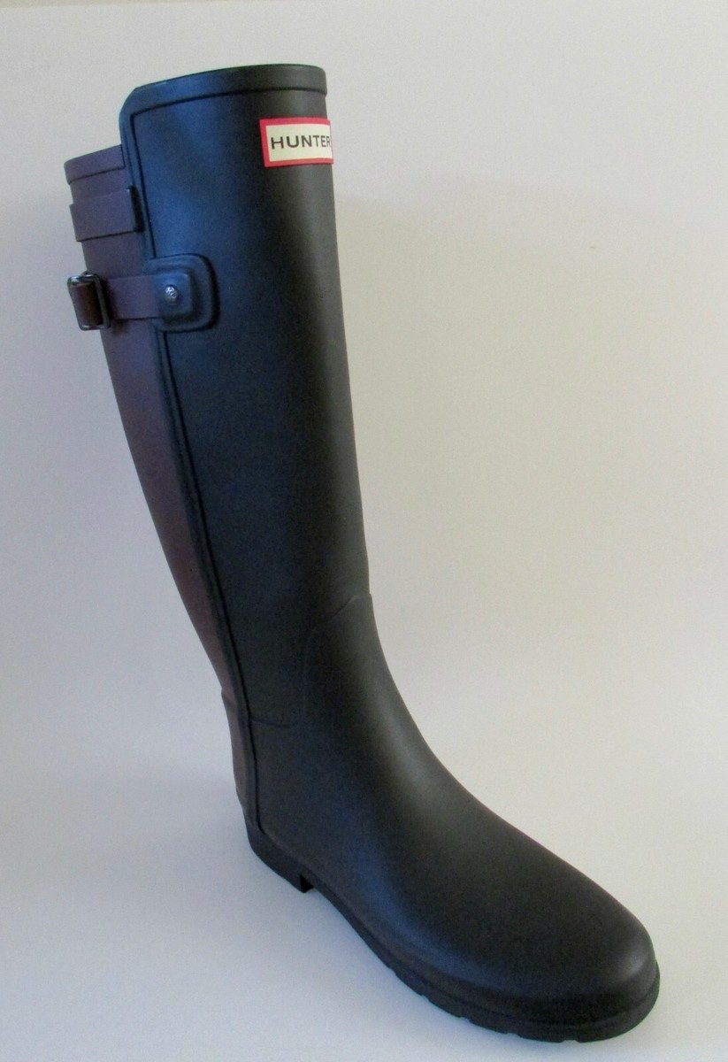 旧HUNTER 長靴  HUNTER UK9 HUNTER Great Britain Black & Tan Rubber Rain Boots Sz 9 NWOB | eBay