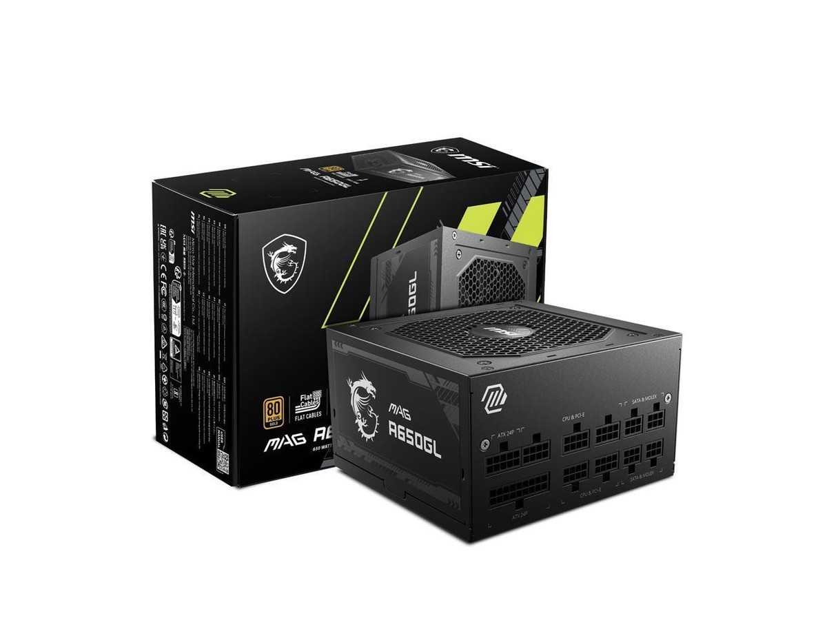 MSI 650W MAG A650GL 80+ Gold ATX Fully-Modular Power Supply PSU | eBay